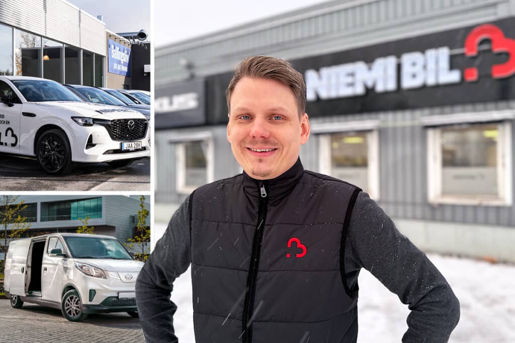 christoffer collage1200x800 Niemi Bil satsar på företagsförsäljning: ”Vill höja servicenivån mot företag”