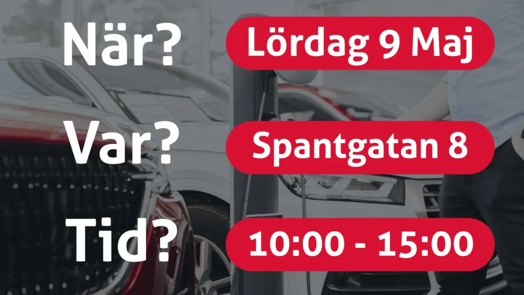 Elbilsdagen maj 2026 nar var tid Elbilsdag på Niemi Bil!