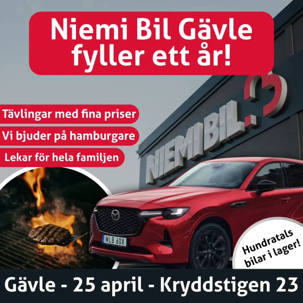 gavle jubileumshelg 2 2 Niemi Bil Gävle fyller 1 år!