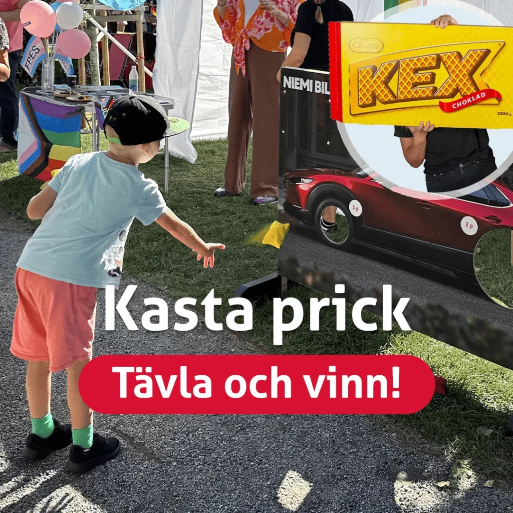 Familjesondag kasta prick Niemi Bil plus jattekexchokladkaka Vårfest med Kaliffa & Jerry Hoffmaestro!