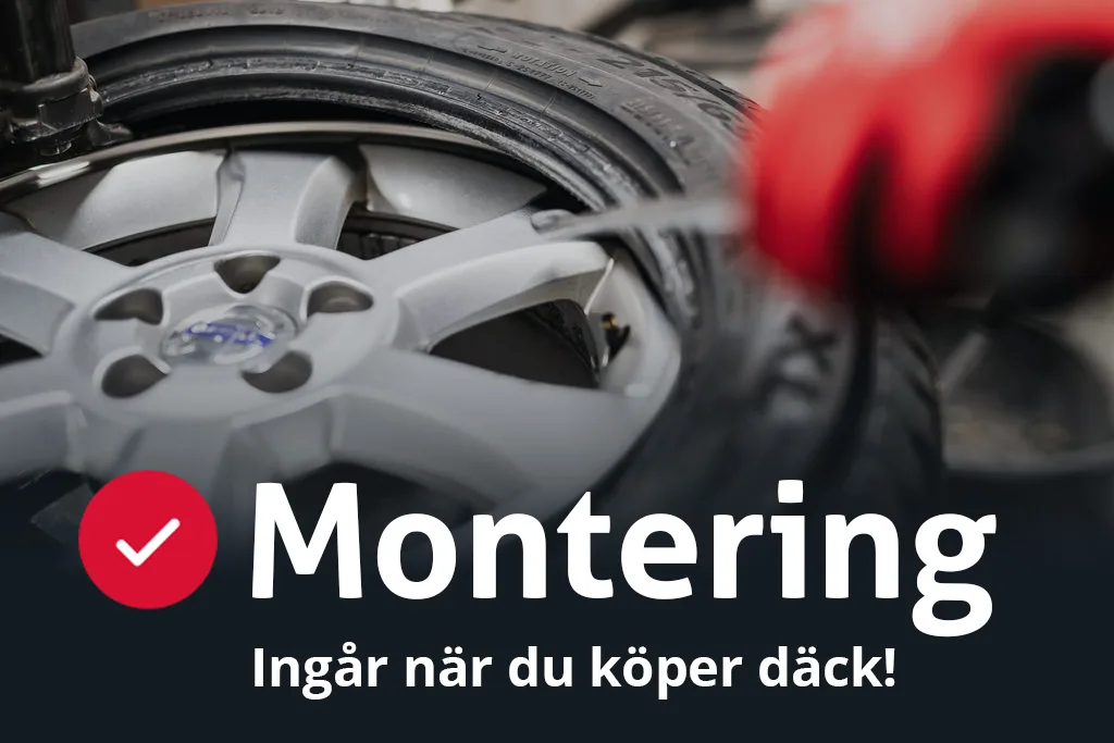 Montering ingår
