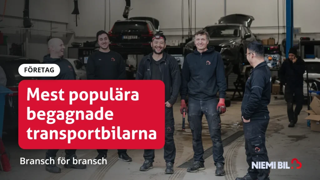 Mest populära begagnade transportbilarna: Bransch för bransch