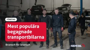 Mest populära begagnade transportbilarna: Bransch för bransch