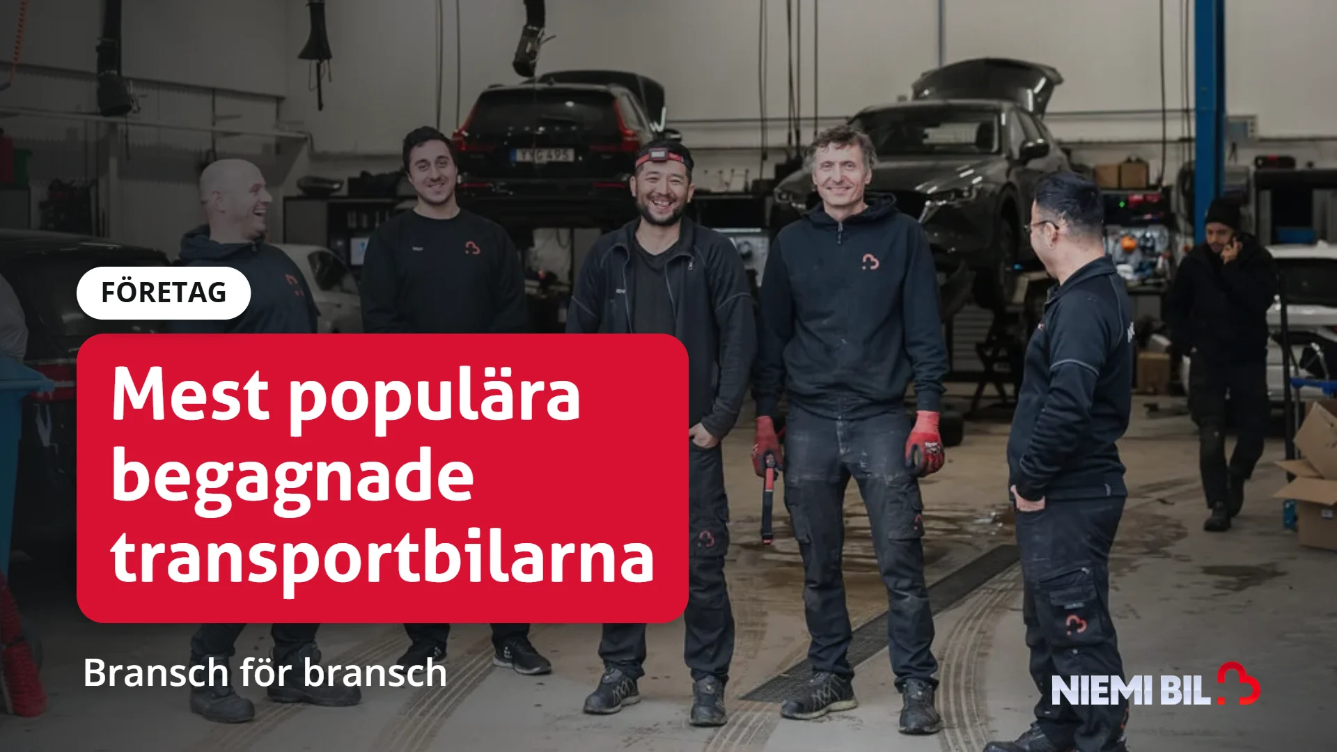 Mest populära begagnade transportbilarna: Bransch för bransch