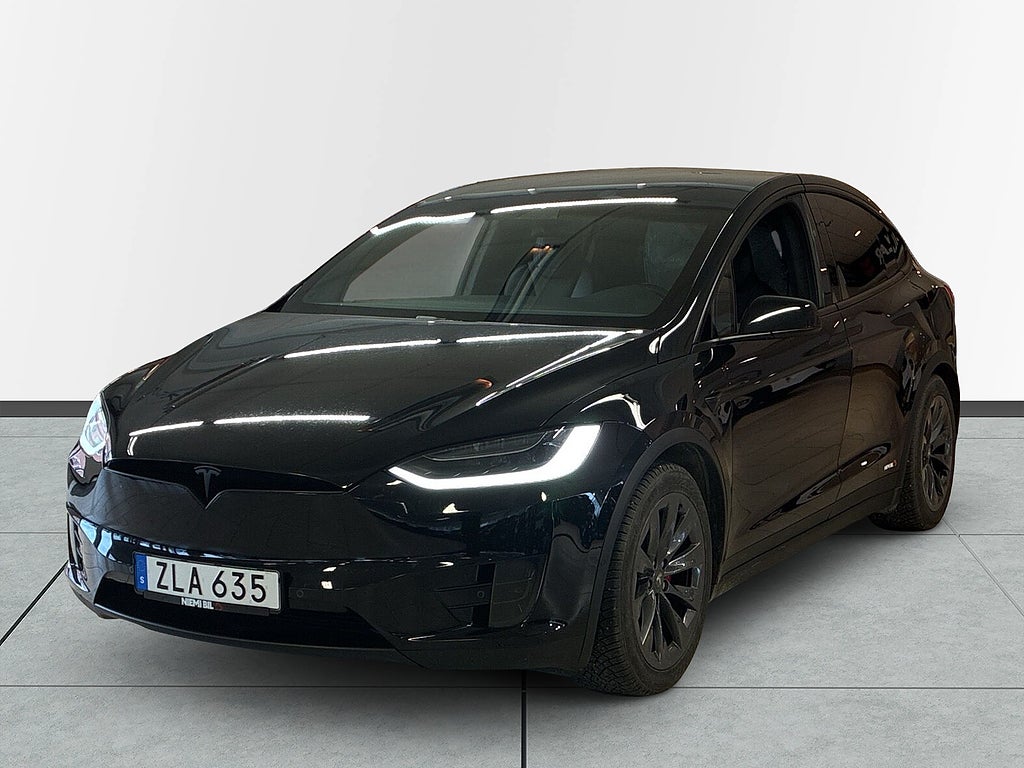 Tesla Model X P100D Long Range 7-säten Ludicrous Drag Pano S&V-däck