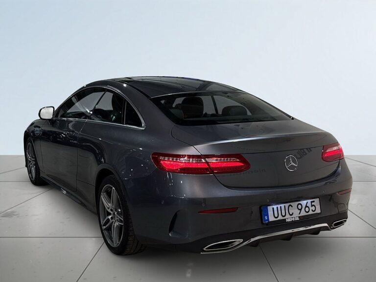 Mercedes-Benz E 200 AWD Coupé Aut AMG Line Pano Pvärm HuD Kamera Skinn