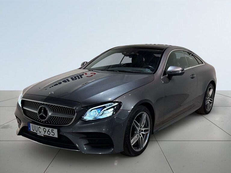 Mercedes-Benz E 200 AWD Coupé Aut AMG Line Pano Pvärm HuD Kamera Skinn