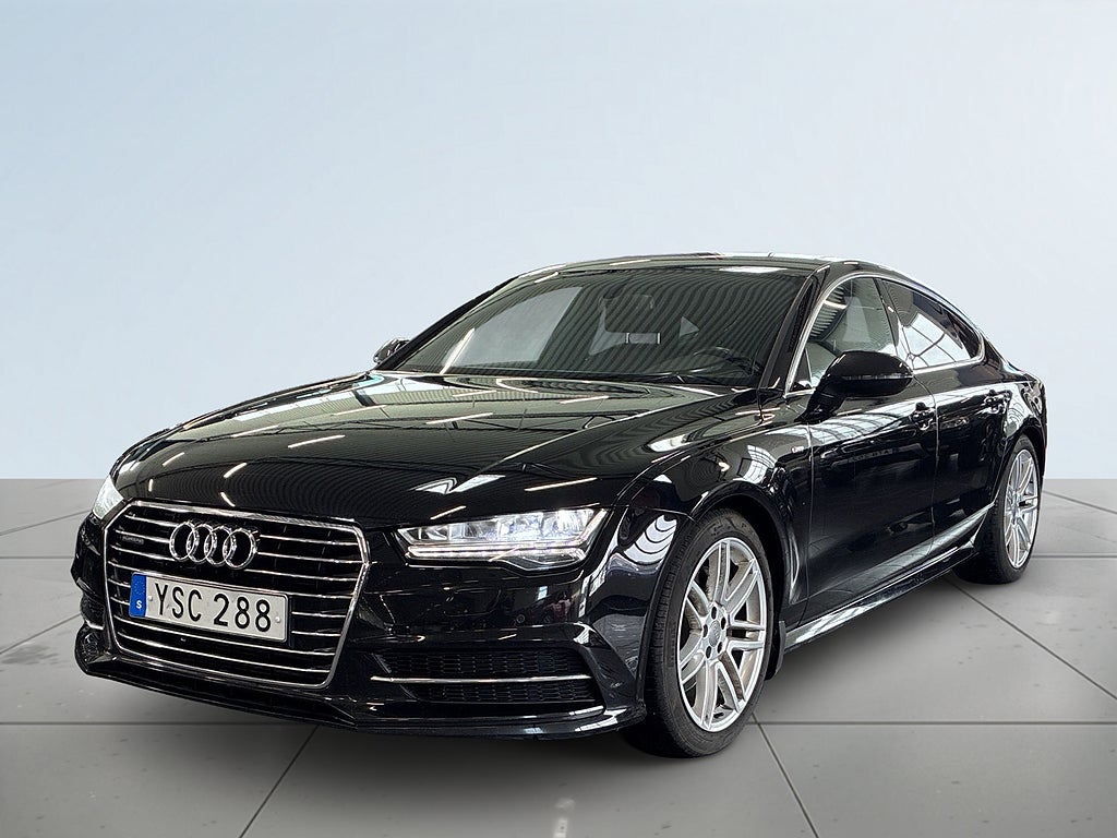 Audi A7 2.0 TFSI 252 hk quattro S-line S&V-hjul/Skinn/Alcantara