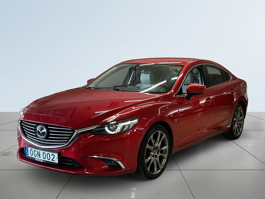 Mazda 6 Sedan 2.2 SKYACTIV-D Optimum Drag Mvärm S&V Bkamera HuD