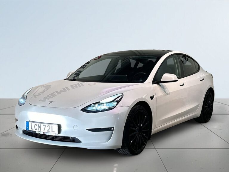 Tesla Model 3 Long Range AWD Värmepump Drag Skinn GPS Pano SoV