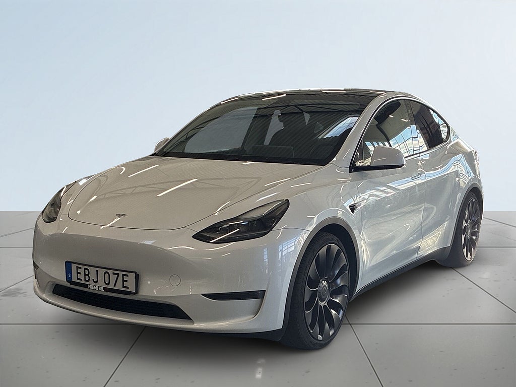 Tesla Model Y Performance S&V-Hjul/Drag/Kamera/Värmepump/Pano/Navi