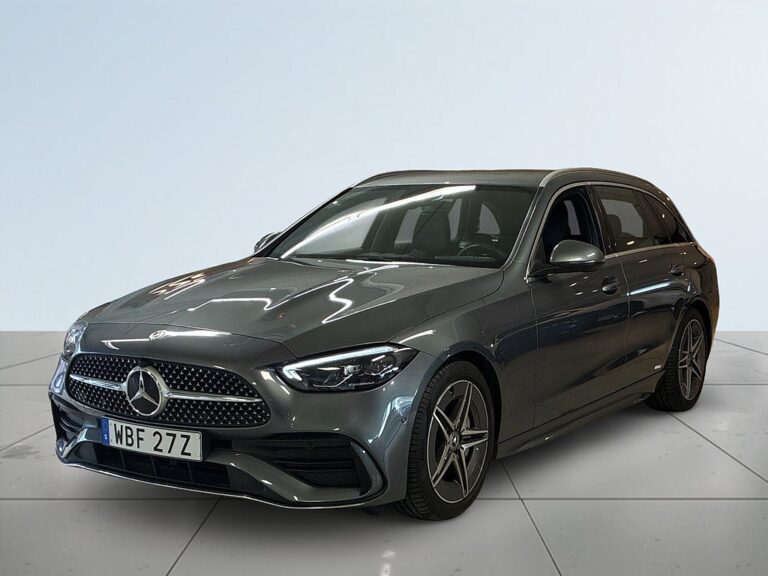 Mercedes-Benz C200 200 T AMG Line MOMS Dragkrok Bkamera Burmester-ljud S&V