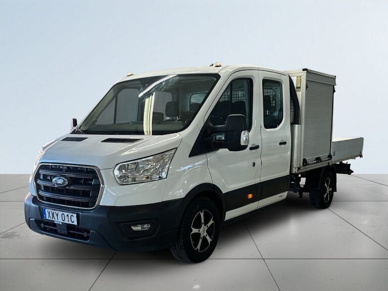 Ford Transit 350 Chassi Dubbelhytt 2.0 6-sits MOMS S&V Drag Dvärmare