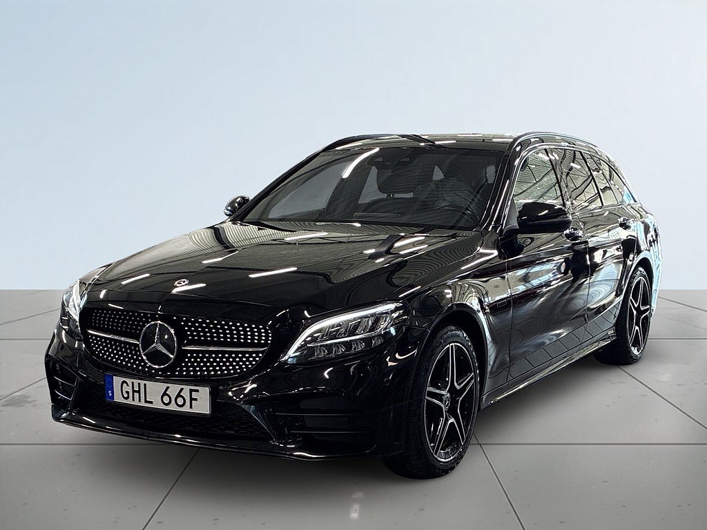 Mercedes-Benz C 300 e 300T e 9G-Tronic AMGLine S&V/Drag/Kamera/Pvärm/NYSERVAD